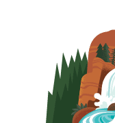 Ilustración de watercliff