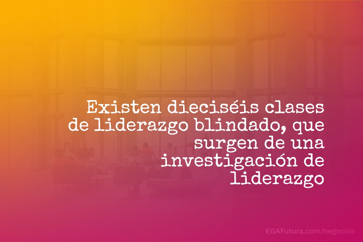 Existen dieciséis clases de liderazgo blindado, que surgen de una investigación de liderazgo.