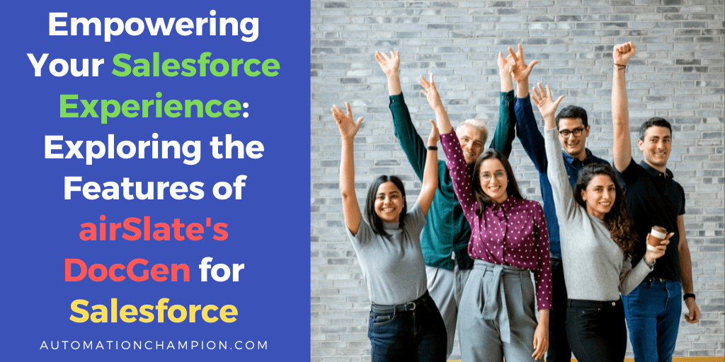 Potenciando su experiencia de Salesforce: Explorando las funciones de DocGen de airSlate para Salesforce