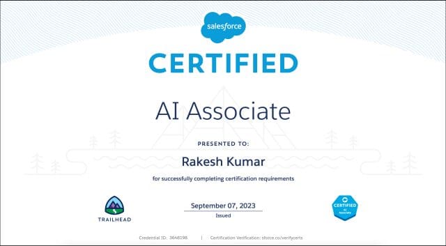 Cómo aprobar el examen de certificación Salesforce Certified AI Associate